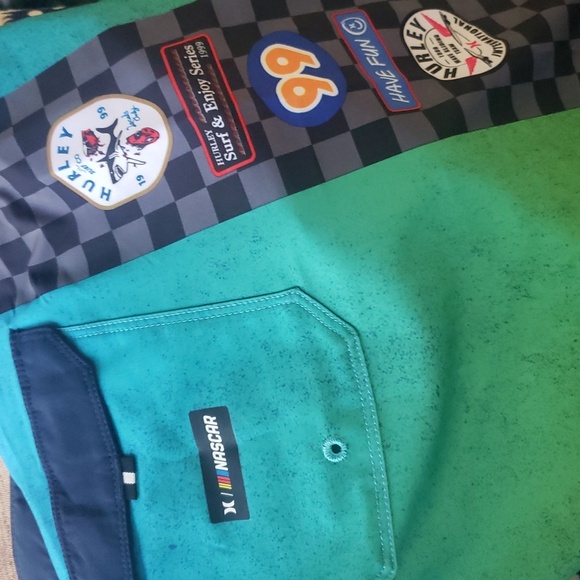 Nascar Hurley Swim Pool Beach Party Phantom Boardshorts New - Picture 6 of 7